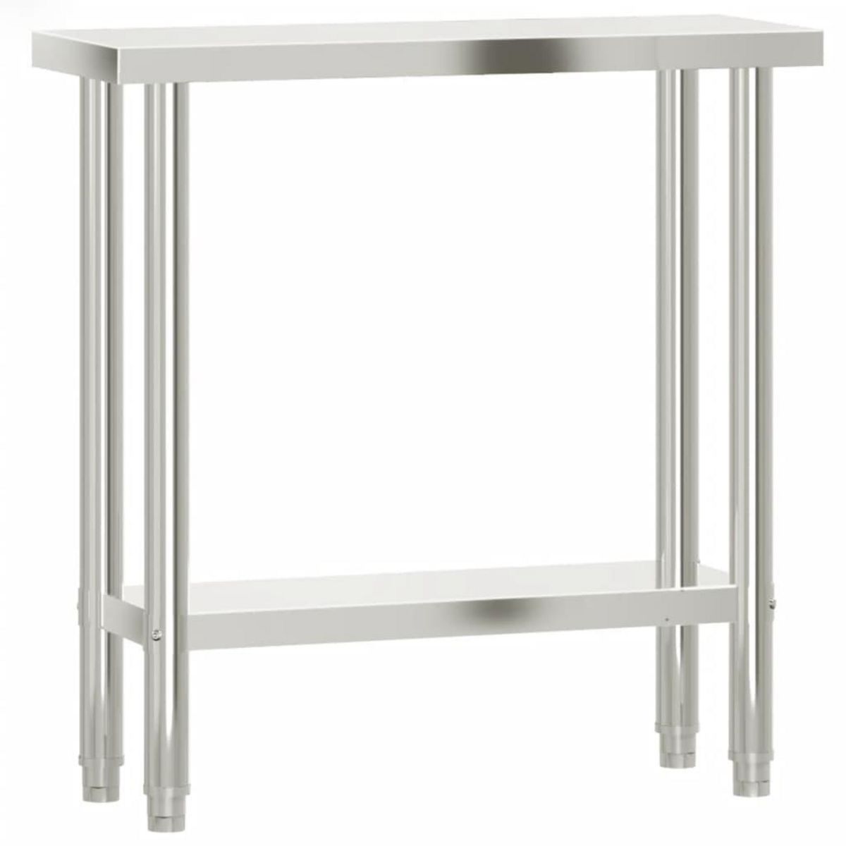 VIDAXL Table de travail de cuisine 82,5x30x85 cm acier inoxydable