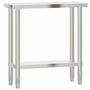 Voir la diapositive 2 : VIDAXL Table de travail de cuisine 82,5x30x85 cm acier inoxydable