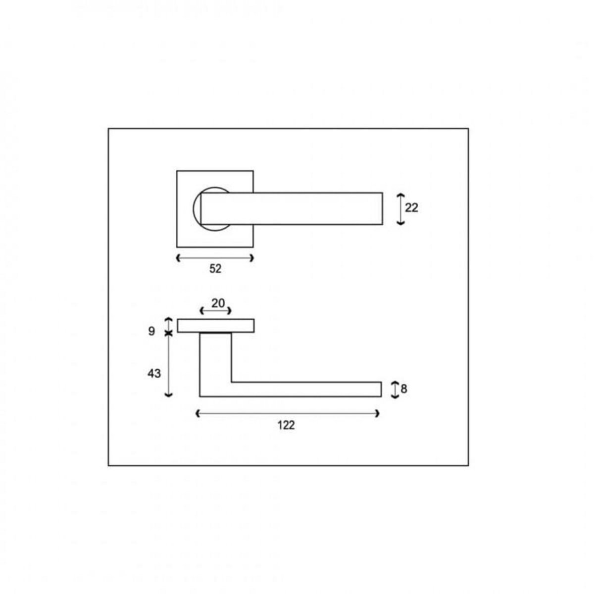 ESPACE-BRICOLAGE Poignées de porte modèle Mars - finition bronze x2