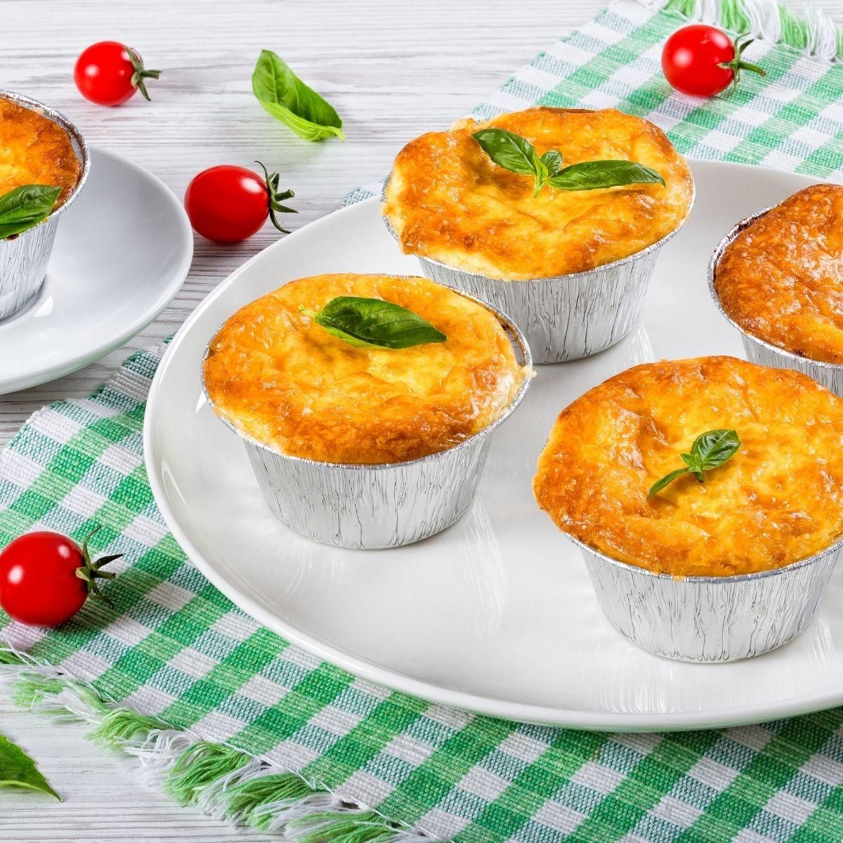 Fackelmann Lot de 10 ramequins en aluminium 4 x 9 cm Fackelmann