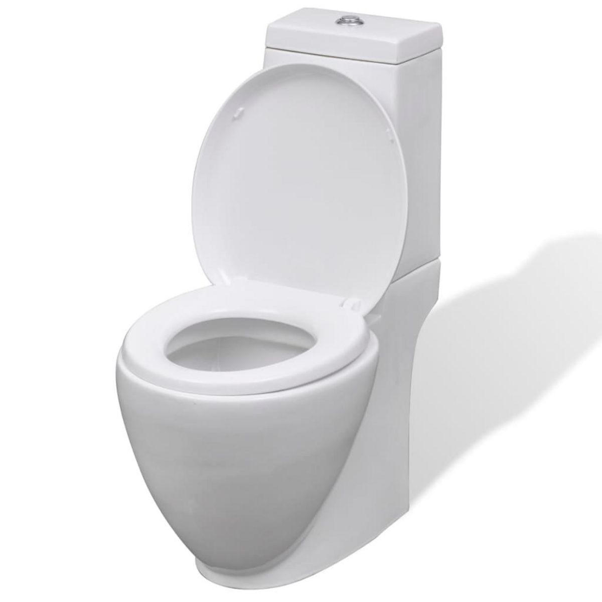 VIDAXL Ensemble de bidet et toilette Ceramique Blanc