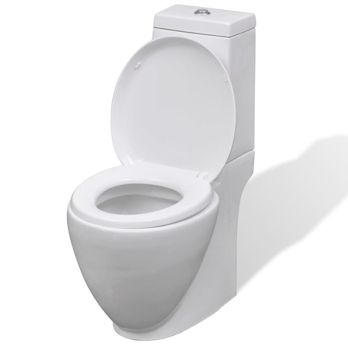 VIDAXL Ensemble de bidet et toilette Ceramique Blanc