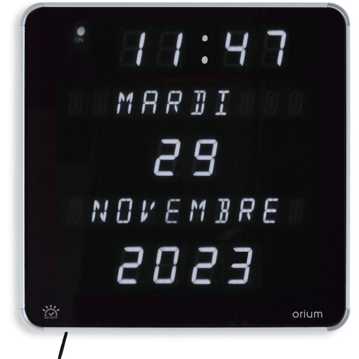 Orium Horloge Ephéméris LED Blanc DST