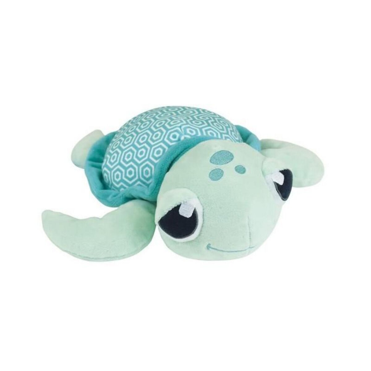 JEMINI Ma Petite Carapace Peluche Tortue Lumineuse Naturelle +/- 25 cm - JEMINI - Chargeable a la lumiere, fonctionne sans pile.