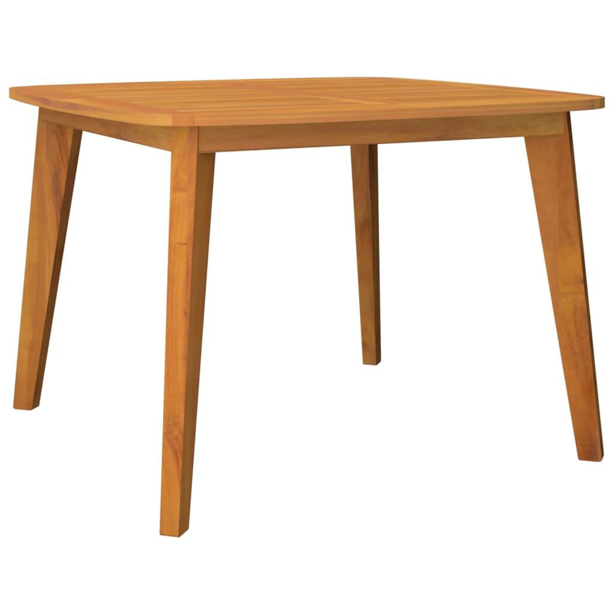 Voir la diapositive 2 : VIDAXL Table de jardin 110x110x75 cm Bois d'acacia solide