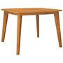 Voir la diapositive 2 : VIDAXL Table de jardin 110x110x75 cm Bois d'acacia solide