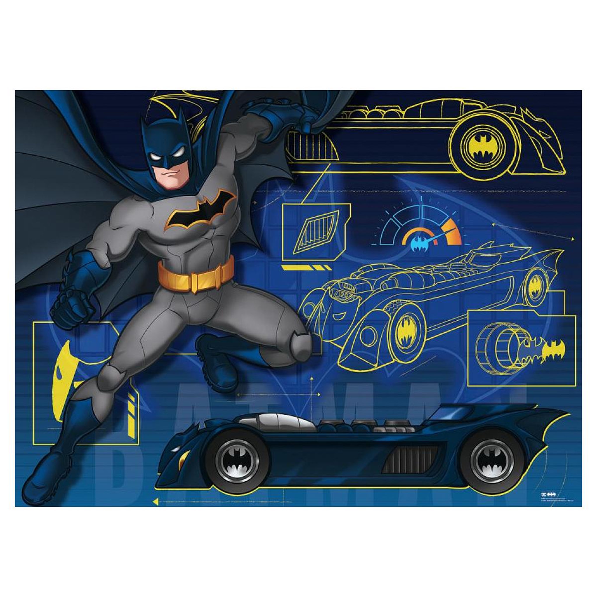 Voir la diapositive 2 : RAVENSBURGER Puzzle 100 p xxl - la batmobile / batman