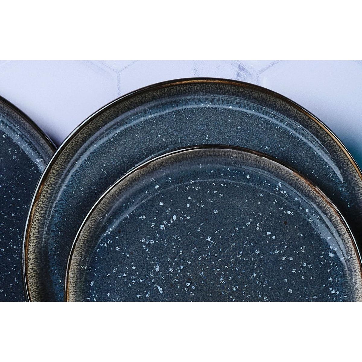 BJORN Assiette IRIS Ø21,5cm - 6 pièces - Bleu nuit