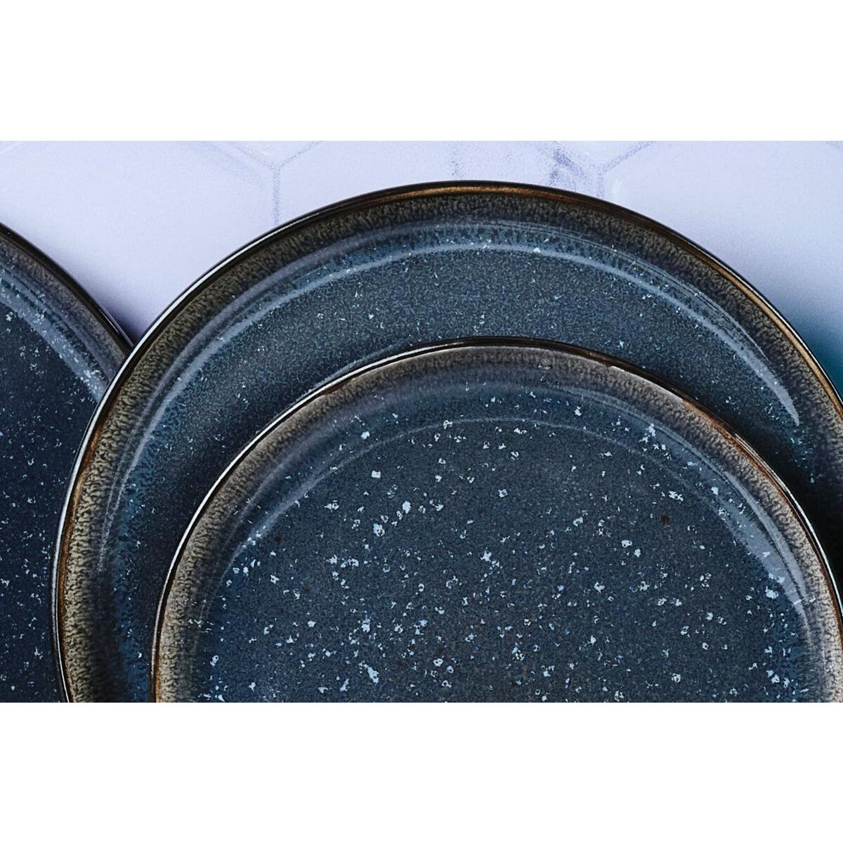 BJORN Assiette IRIS Ø21,5cm - 6 pièces - Bleu nuit