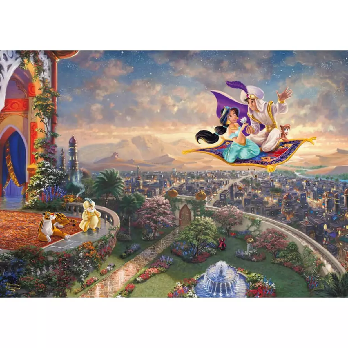 Schmidt Puzzle 1000 pièces :Thomas Kinkade : Aladdin, Disney