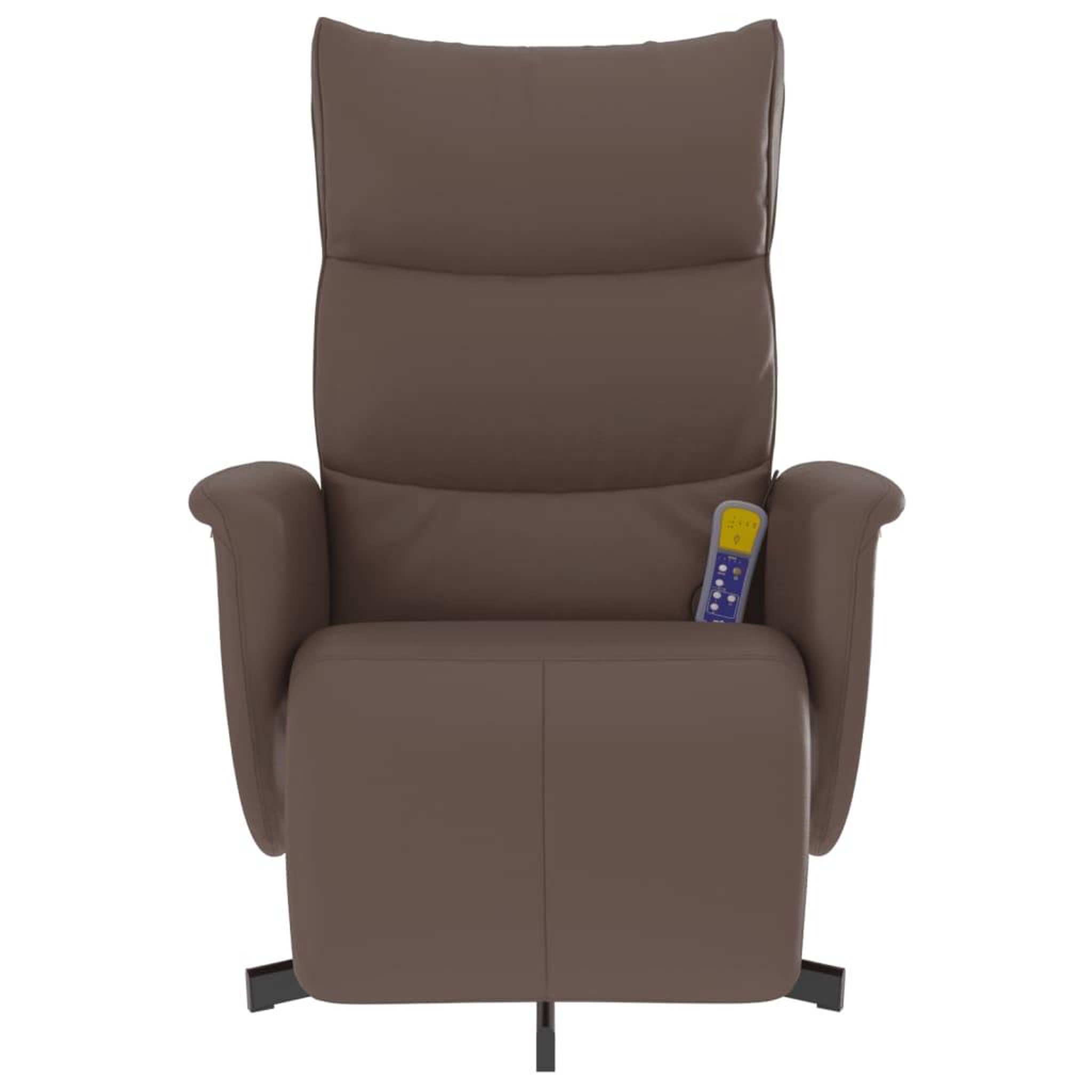 Voir la diapositive 3 : VIDAXL Fauteuil inclinable de massage repose-pieds marron similicuir