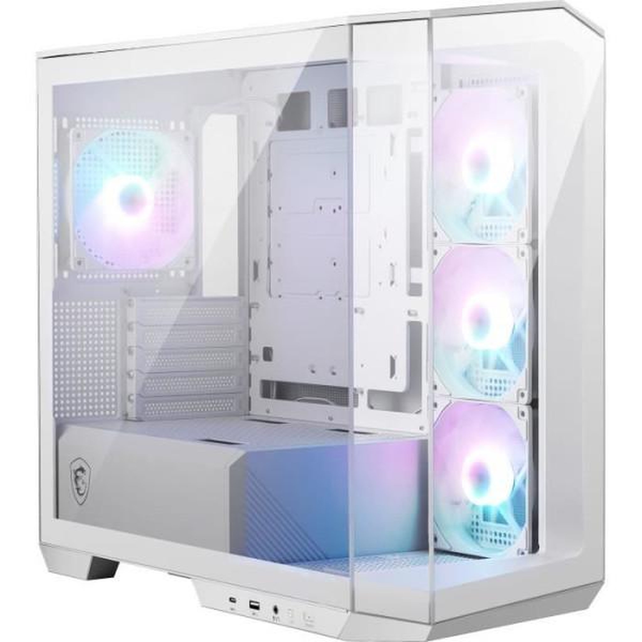 Voir la diapositive 2 : MSI Boîtier pc - msi - mag pano m100r pz - blanc