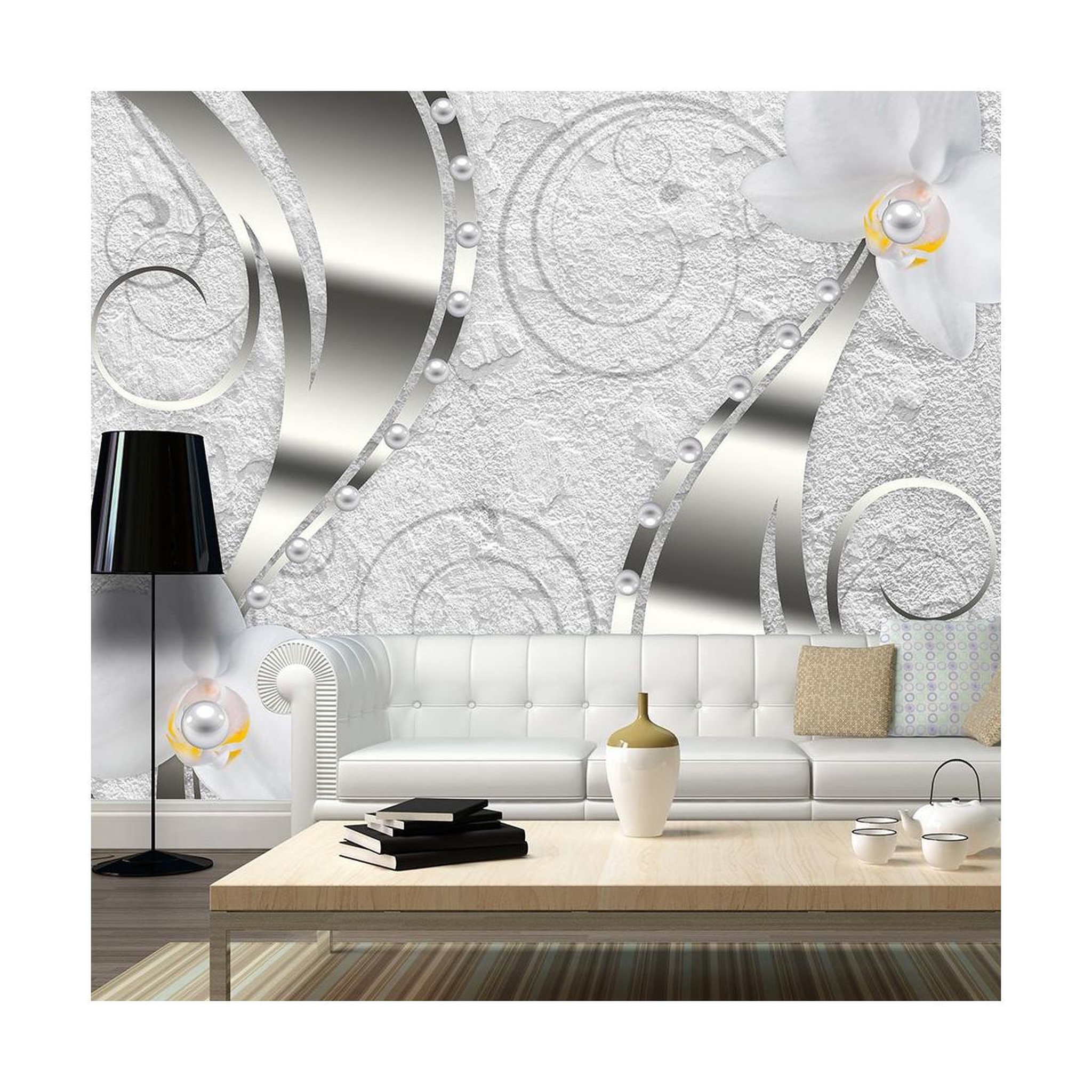 Paris Prix Papier peint  flowering abstraction. Coloris disponibles : Multicolore