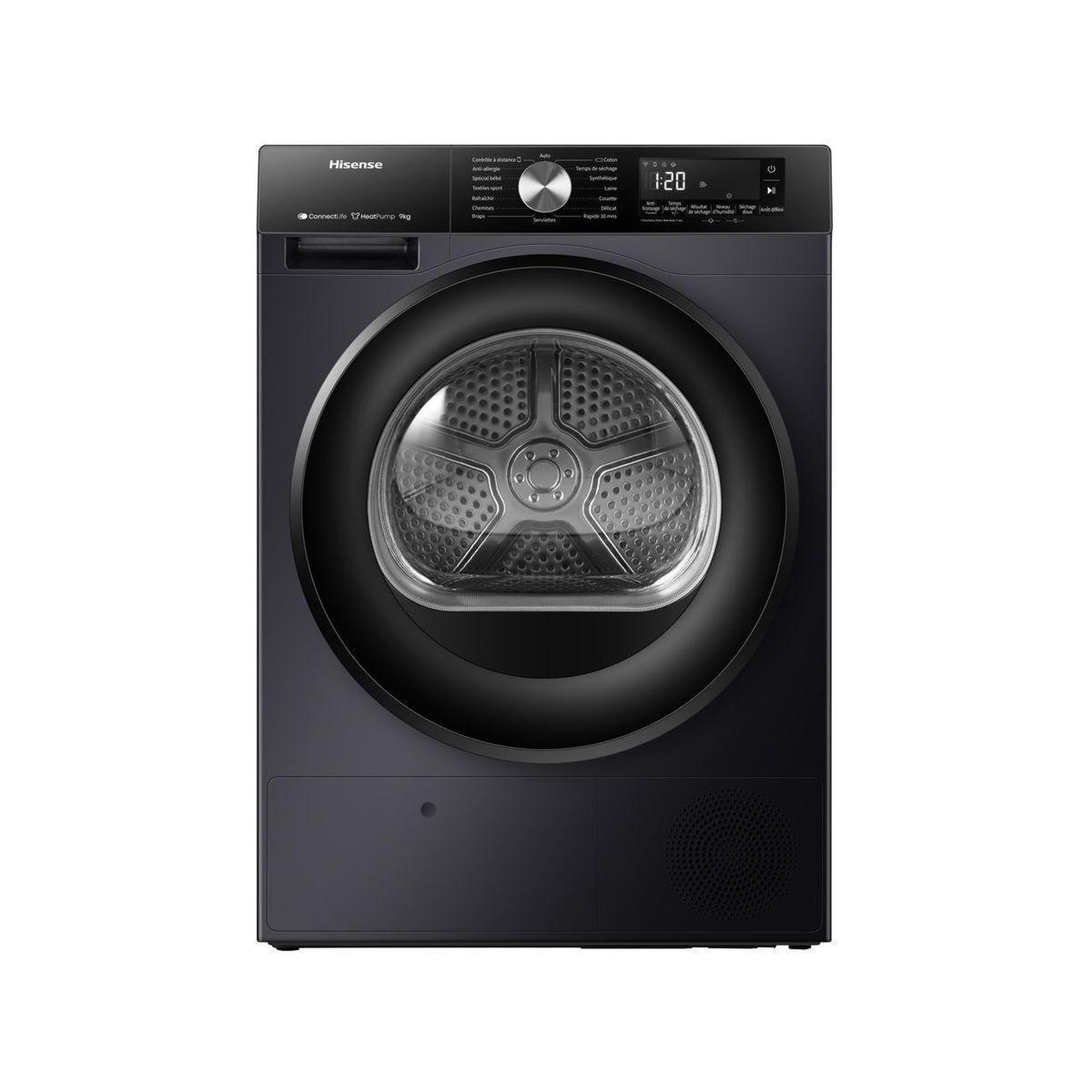 Voir la diapositive 1 : Hisense Sèche linge pompe à chaleur DH3S902BB3