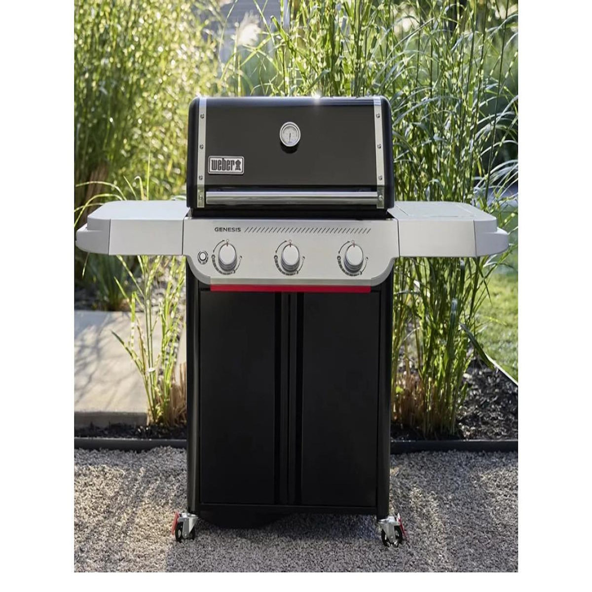 Weber Barbecue gaz Genesis E-315W Plancha, sur chariot, 3 brûleurs, surface de cuisson 68 x 48 cm