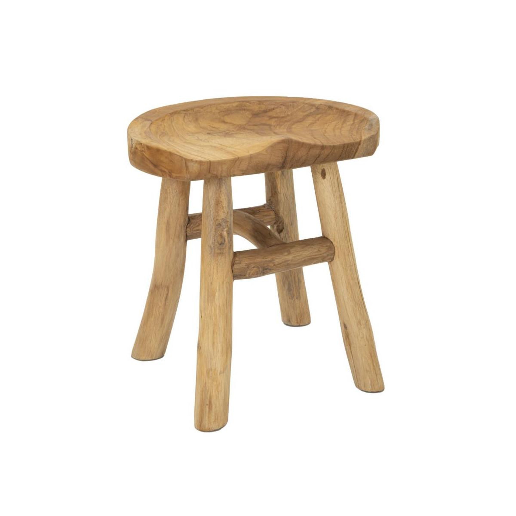 Paris Prix Tabouret en bois  selle  42cm naturel