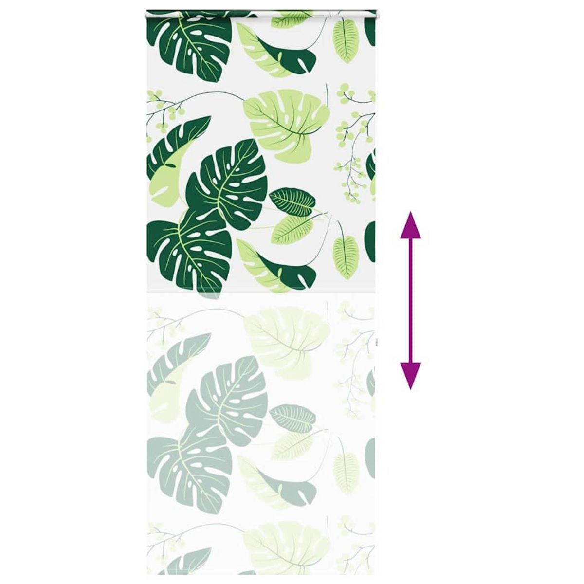 VIDAXL Store enrouleur de douche avec cassette largeur du tissu 106 cm