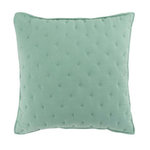 Paris Prix Housse de Coussin  Mellow  40x40cm Menthe & Blanc