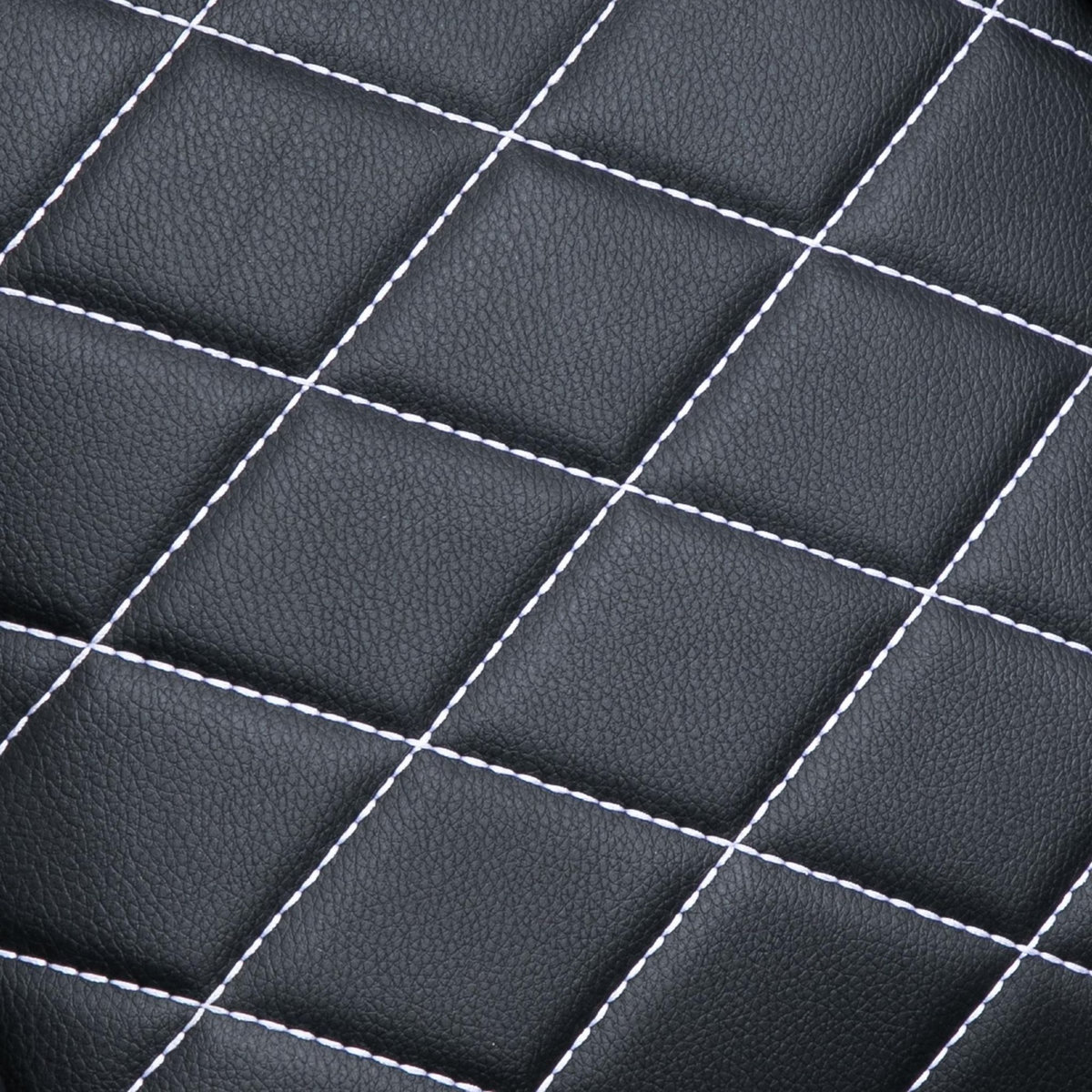 VINSETTO Vinsetto Fauteuil de bureau manager gaming style baquet racing dossier assise capitonné accoudoirs relevables revêtement synthétique noir blanc