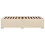 Voir la diapositive 5 : VIDAXL Cadre de lit sans matelas creme 90x200 cm tissu