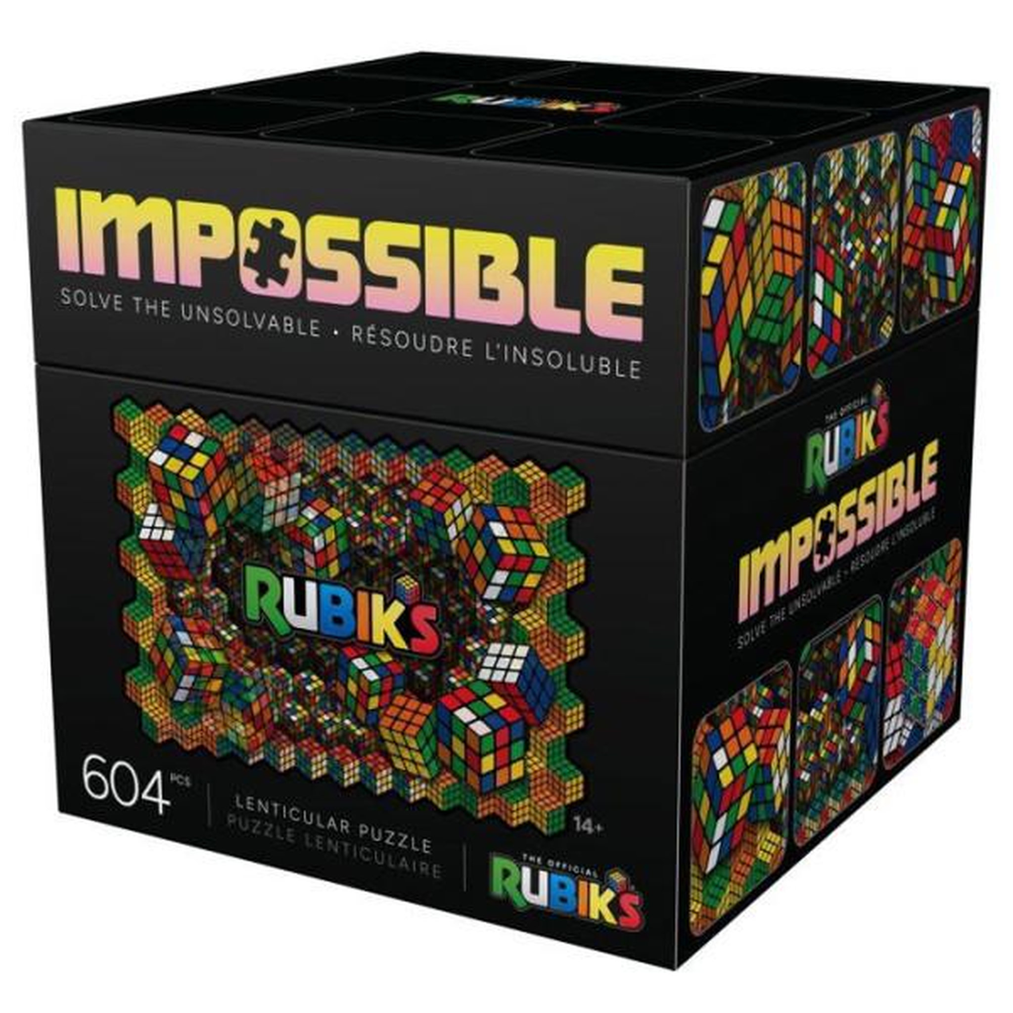 Voir la diapositive 6 : SPIN MASTER Puzzle Impossible 604 Pieces Lenticulaires Rubik's - 2 Puzzles en 1 - SPIN MASTER - A partir de 14 ans