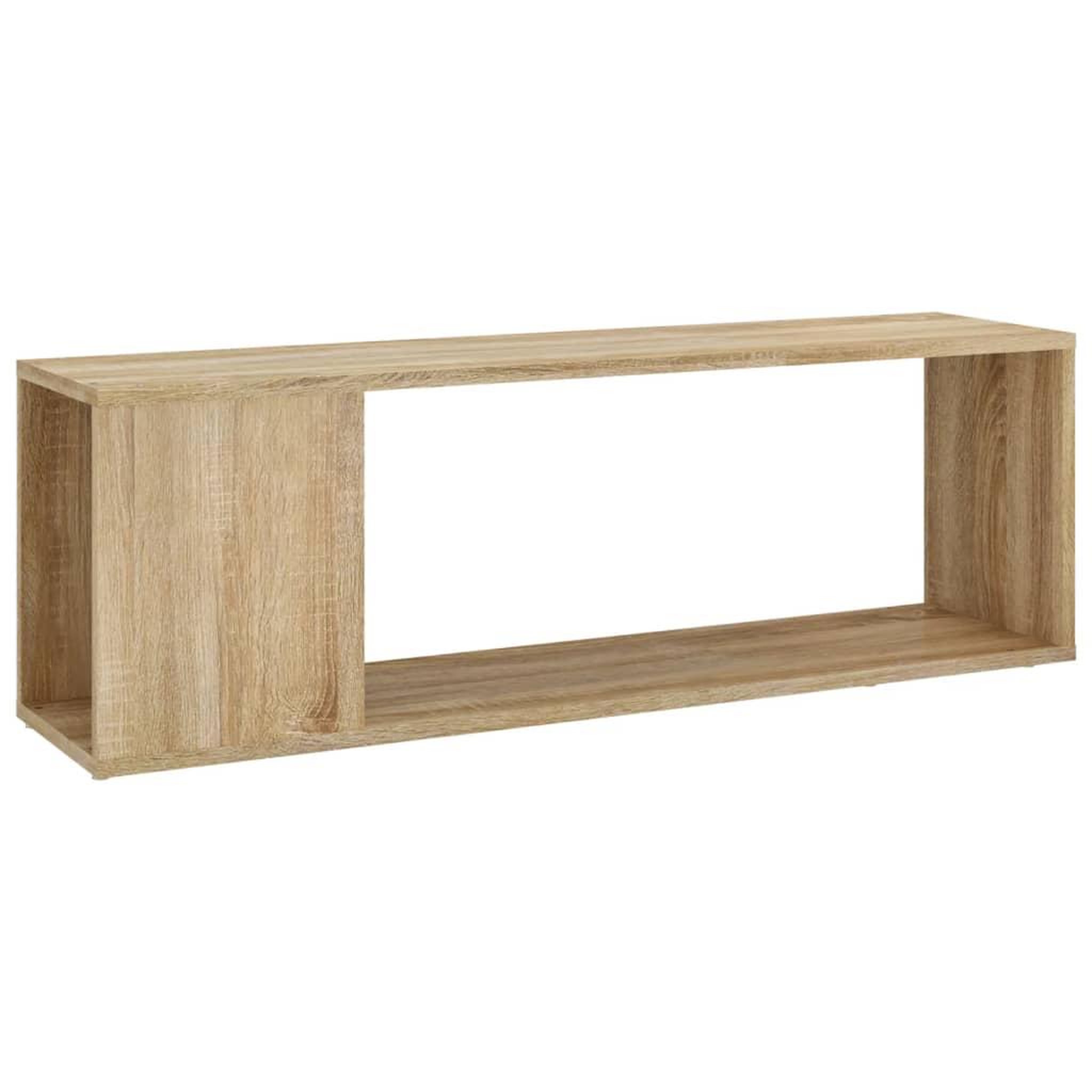 Voir la diapositive 2 : VIDAXL Meuble TV Chene sonoma 100x24x32 cm Bois d'ingenierie