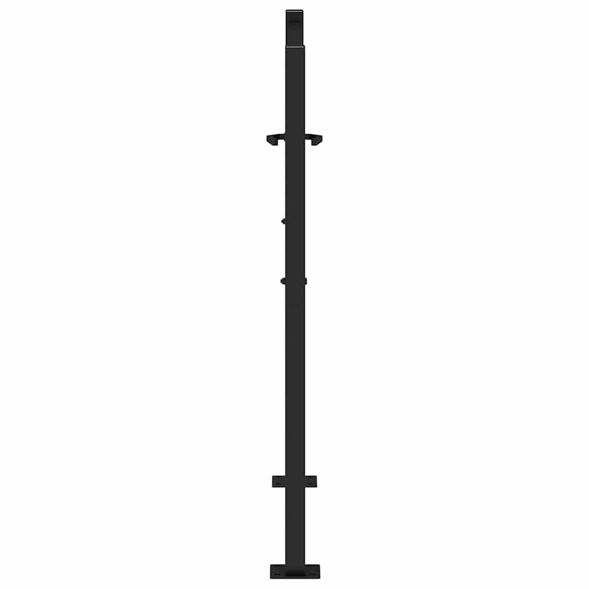 Voir la diapositive 5 : VIDAXL Portail de jardin noir 105x106 cm acier conception de lumiere