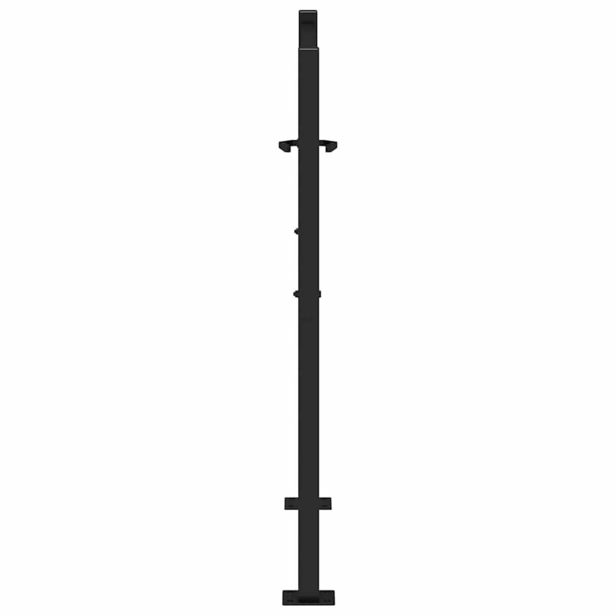 VIDAXL Portail de jardin noir 105x106 cm acier conception de lumiere