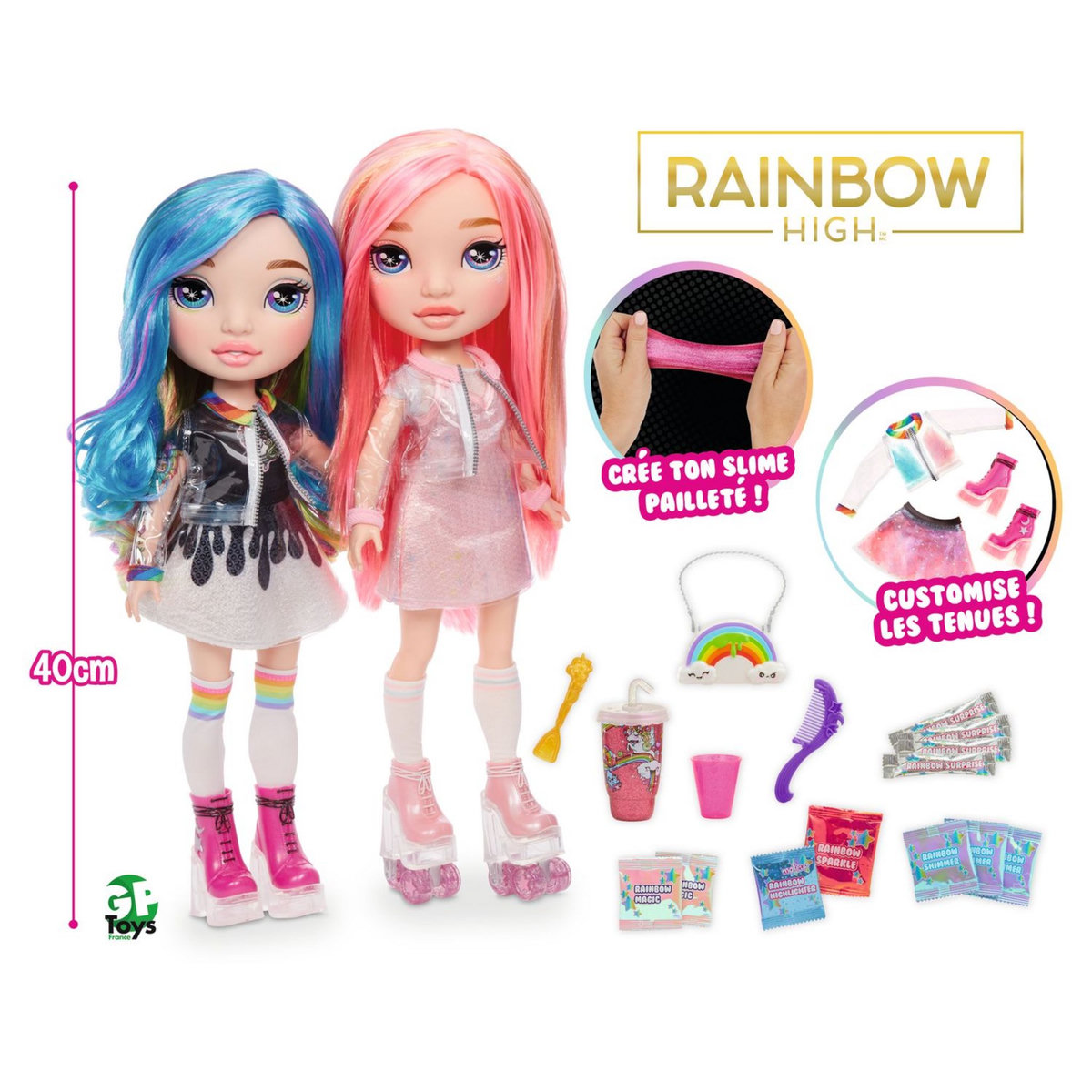 GP TOYS Poupée Rainbow Surprise 40 cm