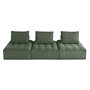 Voir la diapositive 1 : LISA DESIGN Marisol - canapé modulable droit 3 places - velours texturé