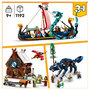 Voir la diapositive 4 : LEGO Creator 31132 La bateau viking et le serpent de Midgard, jouet à construire