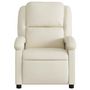Voir la diapositive 4 : VIDAXL Fauteuil inclinable Creme Similicuir