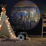Voir la diapositive 3 : WallArt WallArt Papier peint cercle Skyline by Night 190 cm