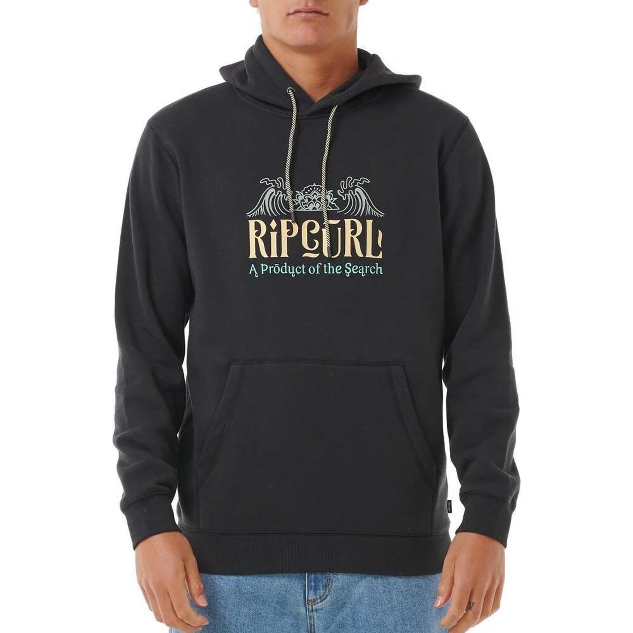 Rip Curl Sweat à Capuche Noir Homme Rip Curl Down Line. Coloris disponibles : Noir