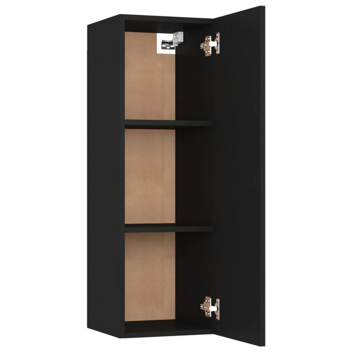 VIDAXL Meuble TV Noir 30,5x30x90 cm Bois d'ingenierie