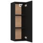 Voir la diapositive 5 : VIDAXL Meuble TV Noir 30,5x30x90 cm Bois d'ingenierie