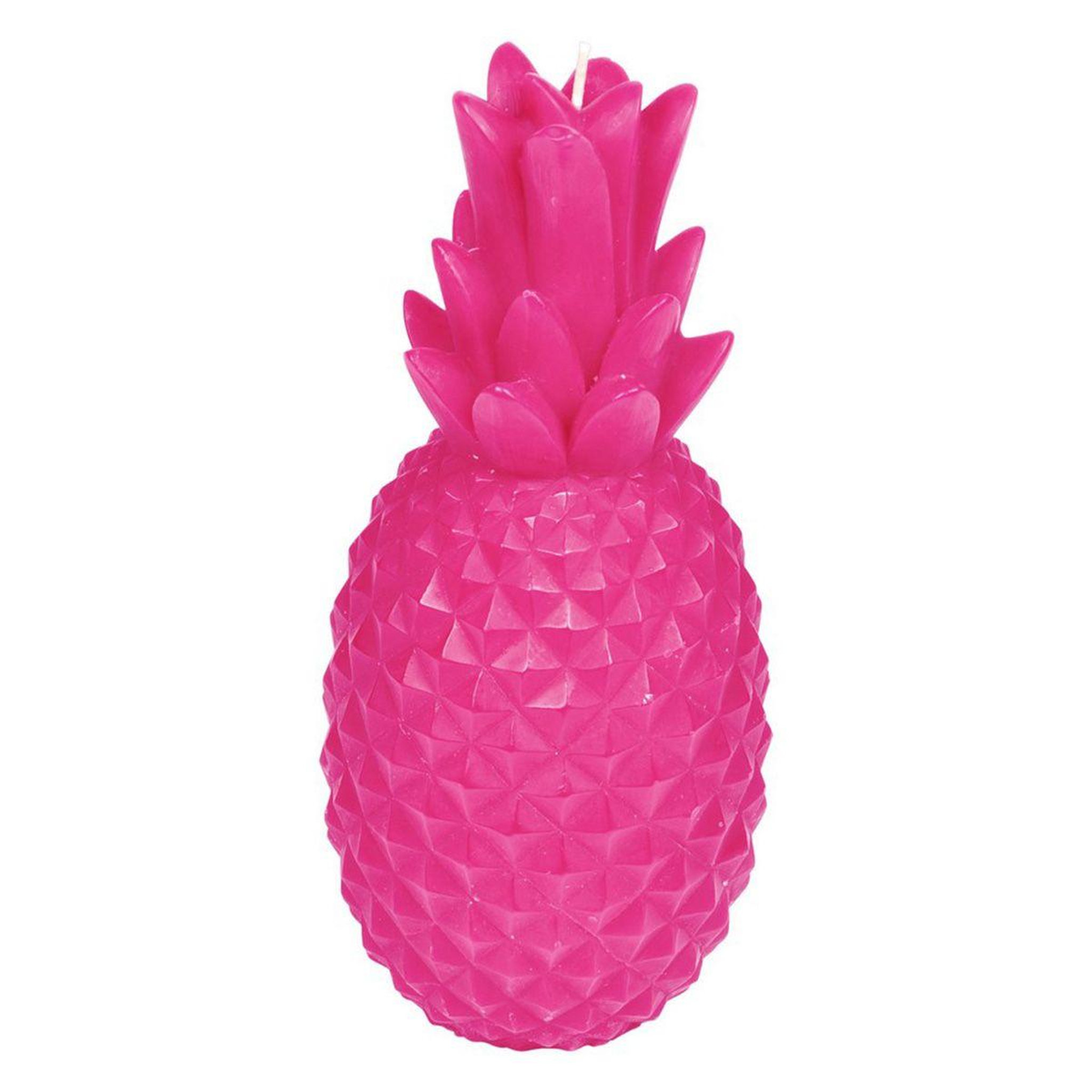 HOMEA Bougie déco  ananas tropical  20cm rose