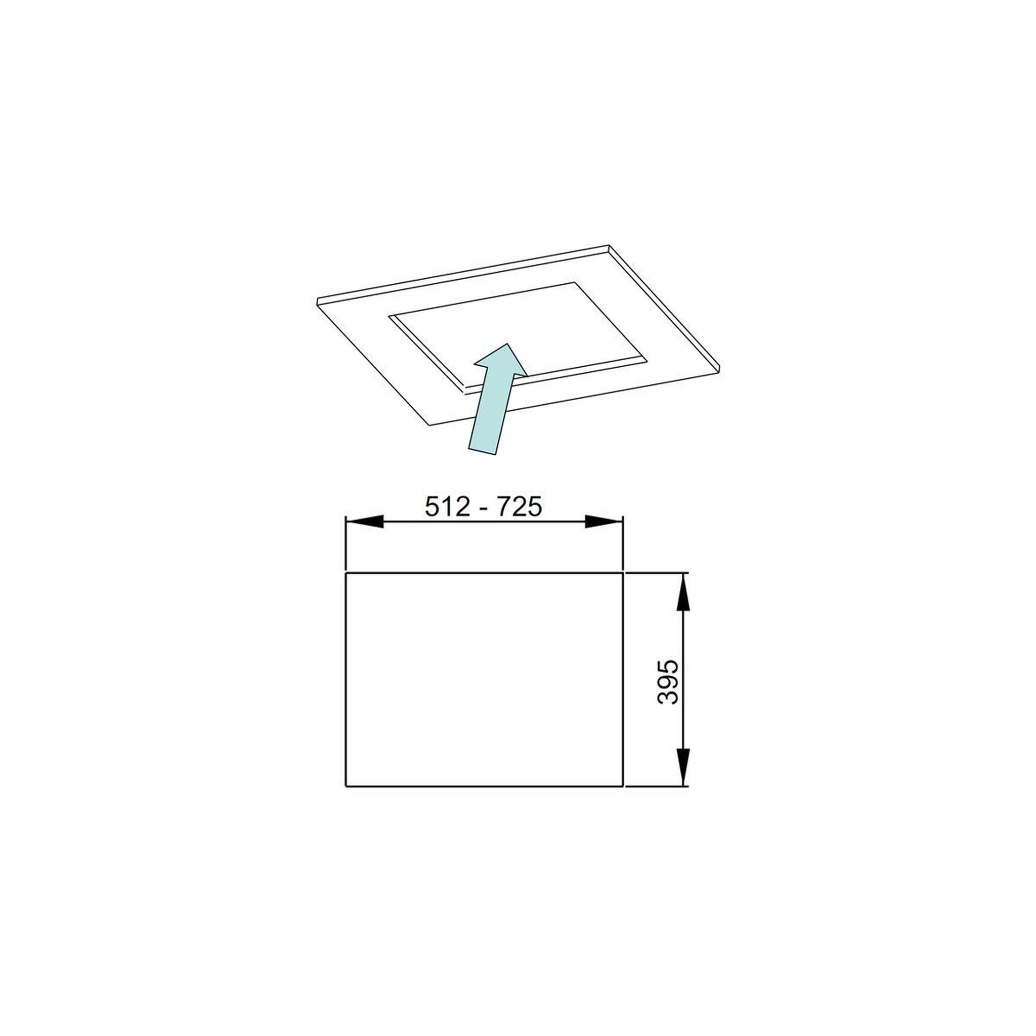 Voir la diapositive 3 : ROBLIN Hotte encastrable altima 57 inox sans moteur