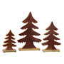 Voir la diapositive 2 : Paris Prix Sapin Déco en Bois  Cosy  35cm Marron