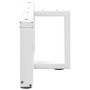 Voir la diapositive 5 : VIDAXL Pieds de table basse en forme de T 2 pcs blanc 70x25x(30-31) cm