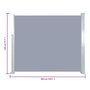 Voir la diapositive 6 : VIDAXL Auvent lateral retractable 120 x 300 cm Gris