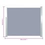 Voir la diapositive 6 : VIDAXL Auvent lateral retractable 120 x 300 cm Gris
