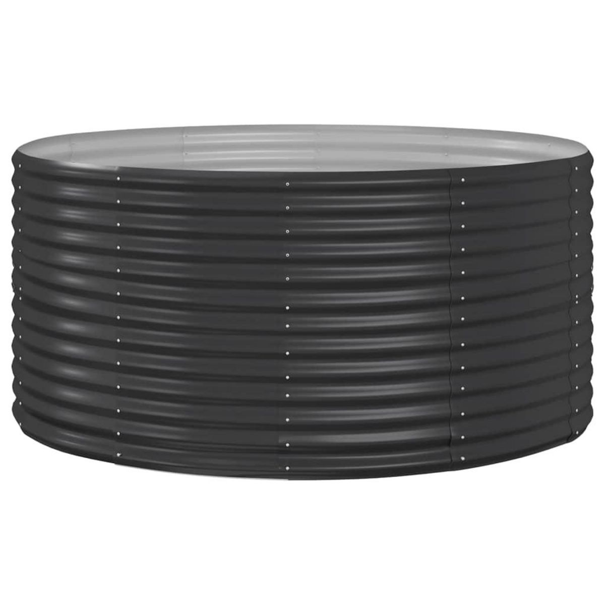 VIDAXL Lit sureleve de jardin Anthracite Acier enduit de poudre