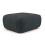 Voir la diapositive 1 : LISA DESIGN Penelope - pouf en velours texturé