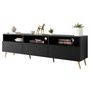 Voir la diapositive 2 : BEST MOBILIER Sorolla - meuble tv - 195 cm