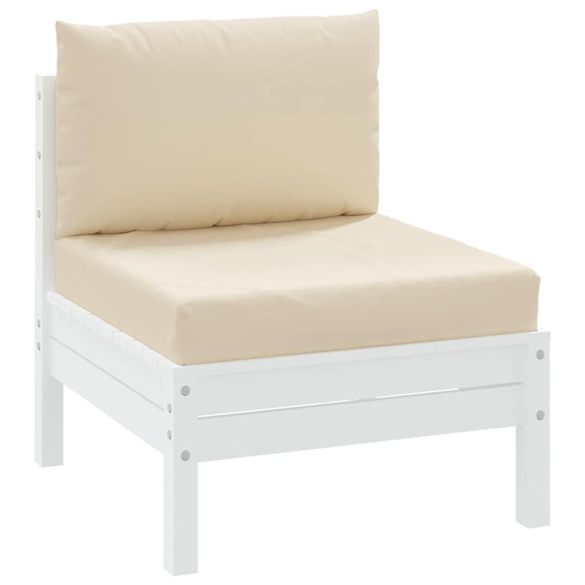 Voir la diapositive 3 : VIDAXL Coussins de palette lot de 2 beige tissu oxford