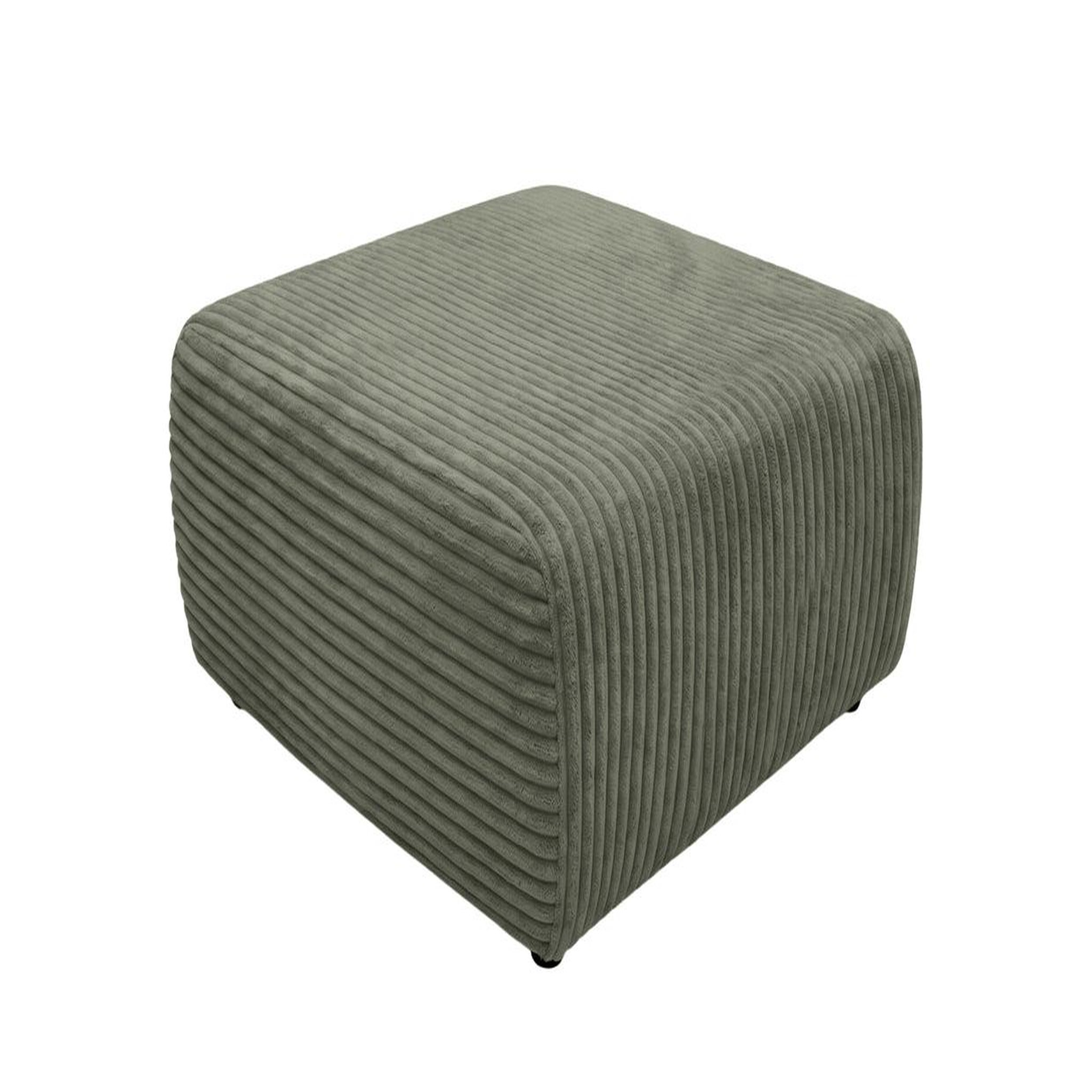 Voir la diapositive 1 : CASANOVA PARIS Elvis - pouf en gros velours côtelé 96x87x44