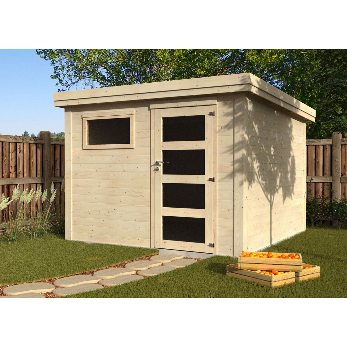 DECOR ET JARDIN Abri de jardin bois - 7,2m² - PAOLO