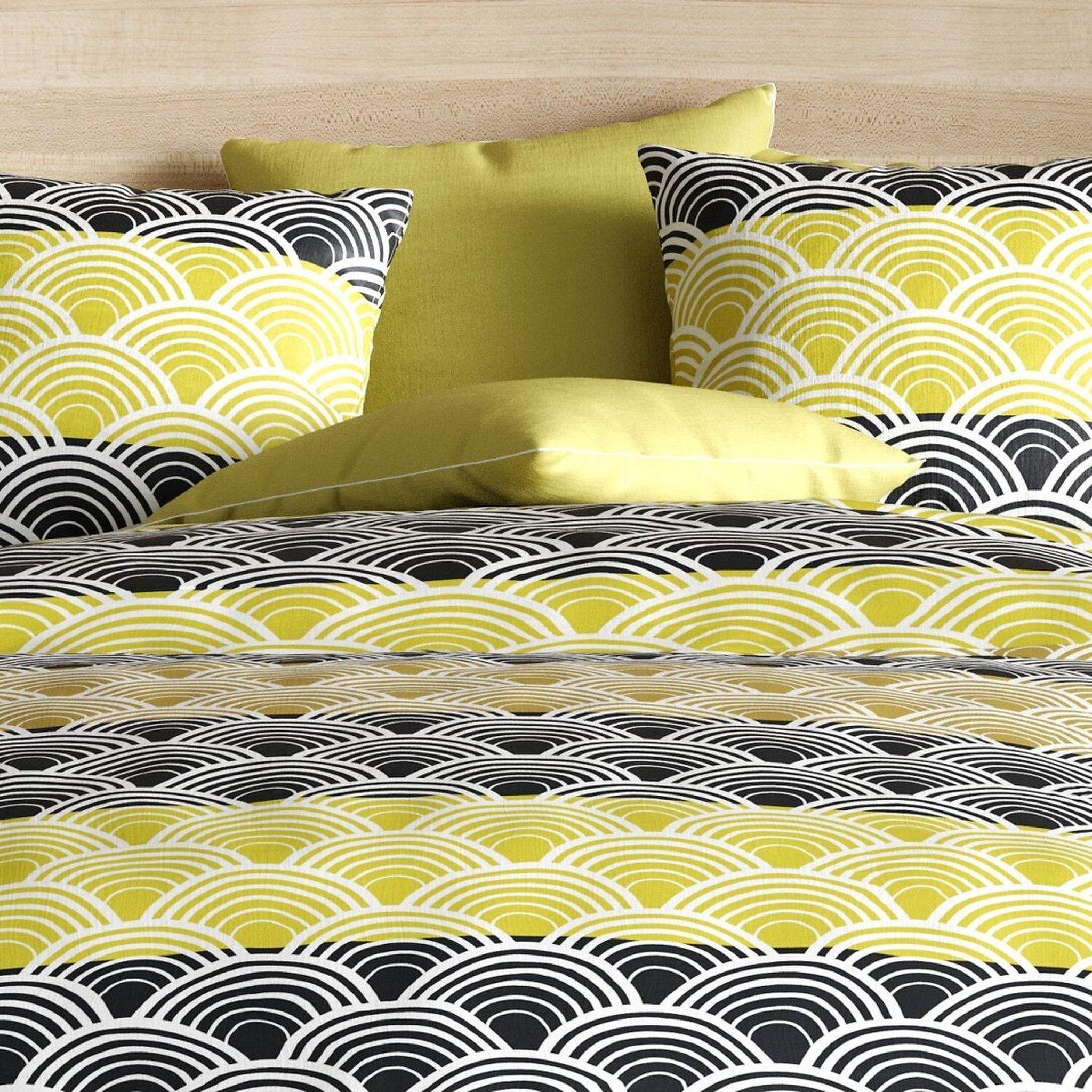 Voir la diapositive 3 : Les Ateliers du Linge Parure housse de couette 100% microfibre 60 gsm, hiko