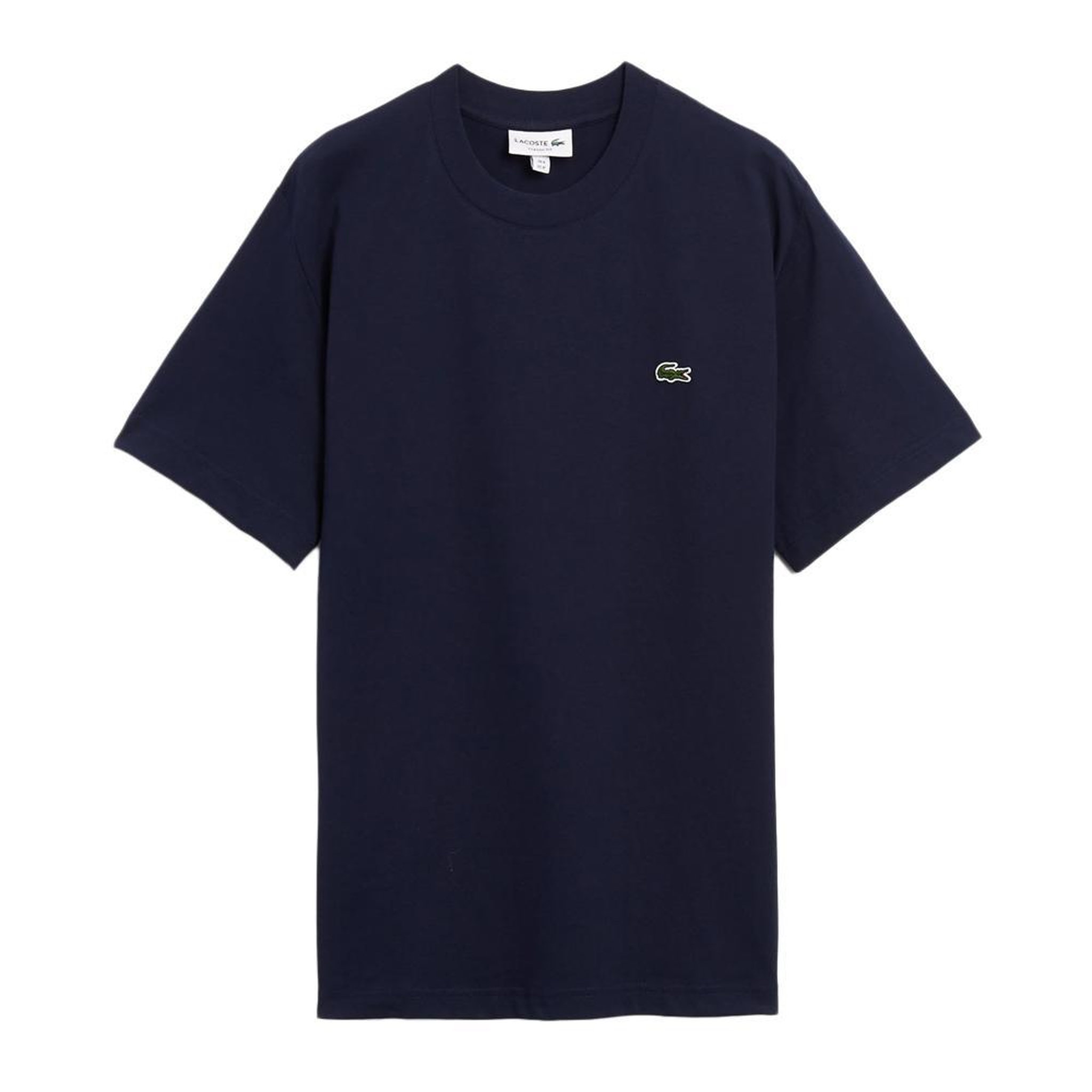 Lacoste T-shirt Marine Homme Lacoste  Klassiek. Coloris disponibles : Bleu